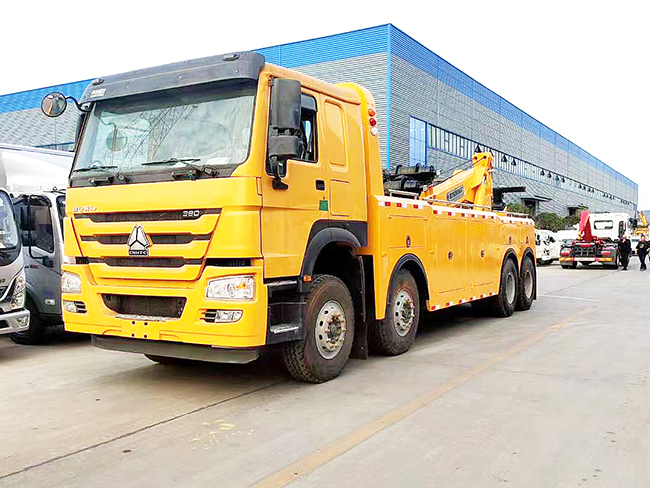 國六重汽豪沃前四後八拖吊聯體清障車