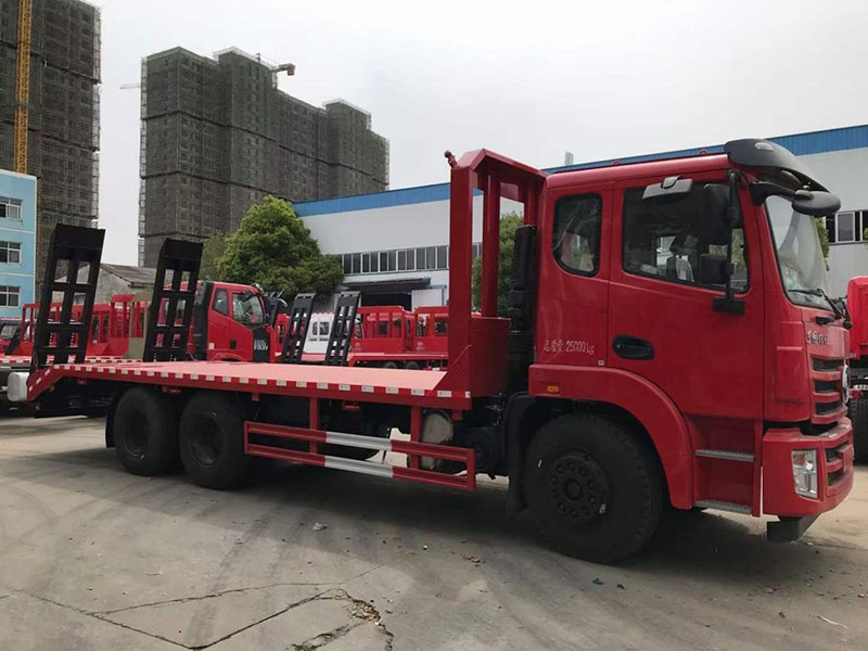 國六東風錦程後八輪平板運輸車